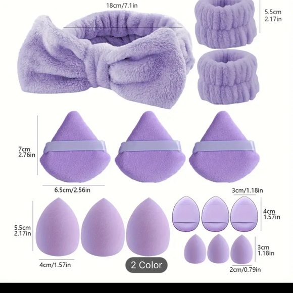 15 Pc makeup puff/blender set - Picture 2 of 3